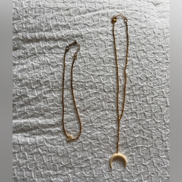 Crescent Moon Layered Necklaces - Picture 5 of 6